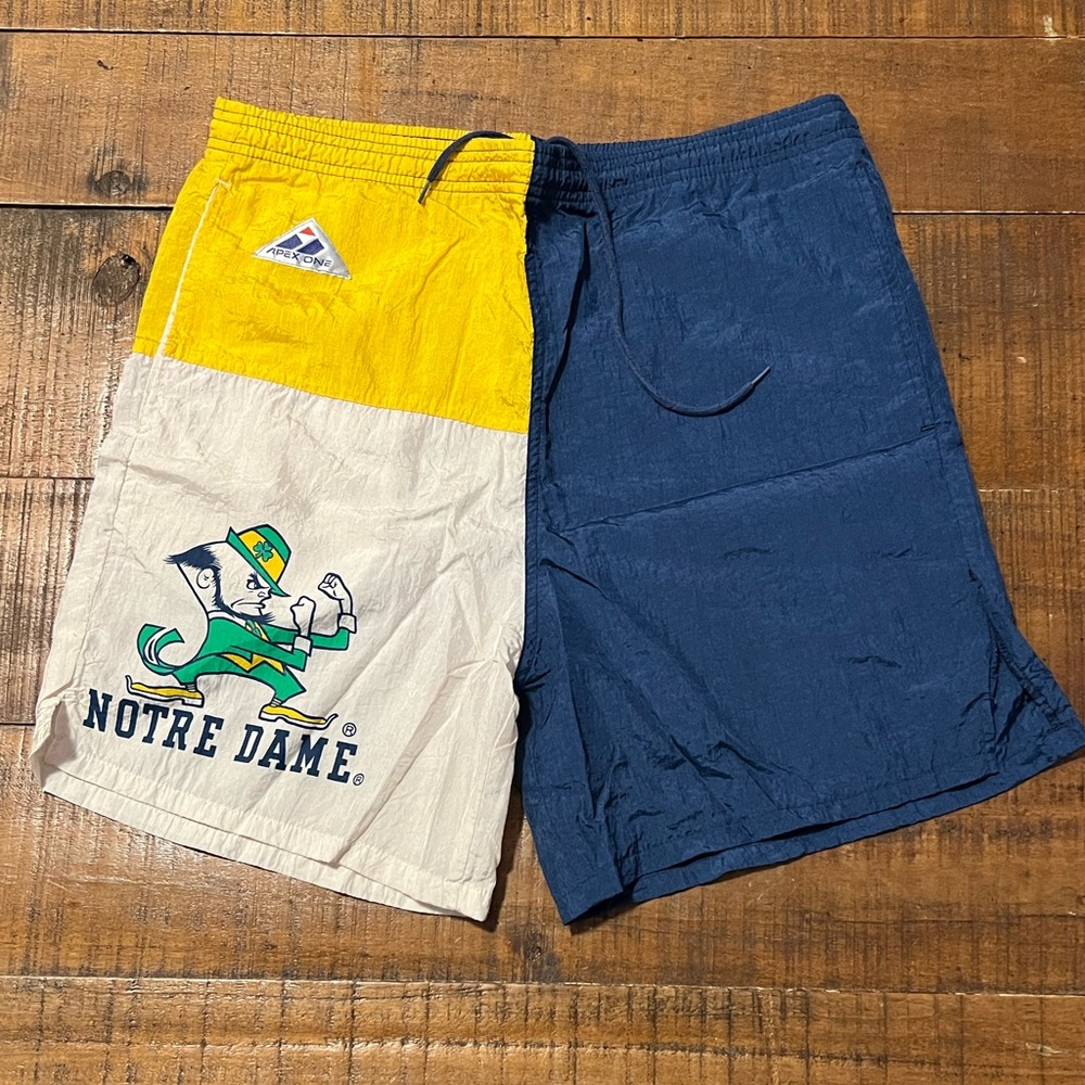 Notre Dame Vintage Shorts Apex One Varsity Size: Medium